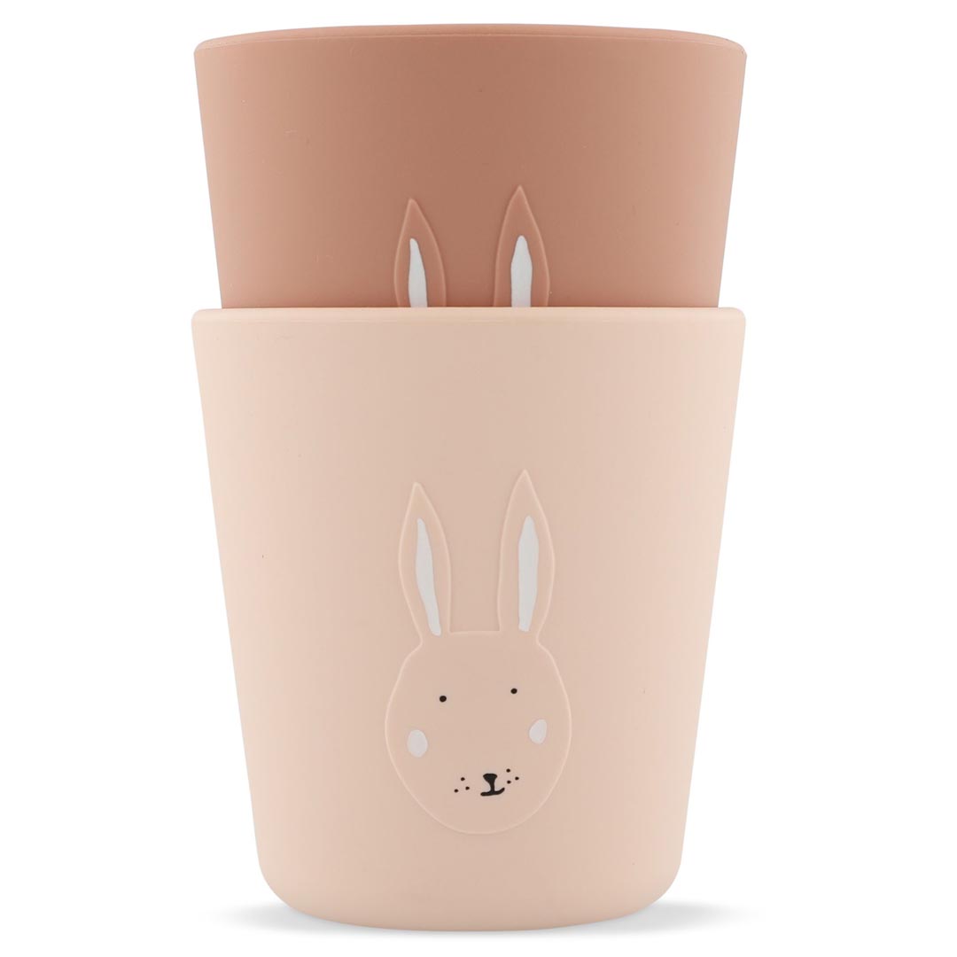Silikon Becher 2-pack - Mrs. Rabbit